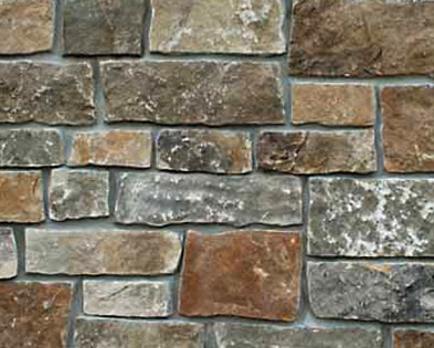 Chestnut Ashlar stone wall