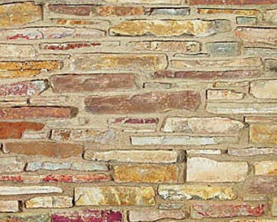 Chilton Rustic ledgestone stone wall