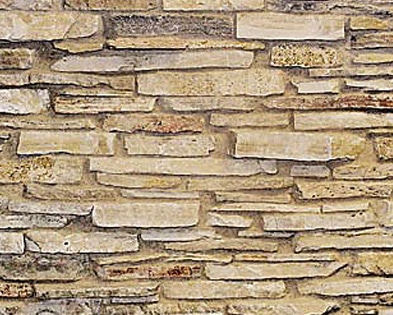 Fond du lac rustic ledgestone wall