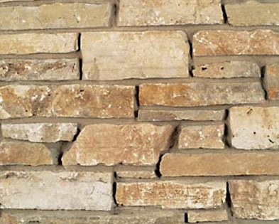 Fond du lac rustic weathered stone wall