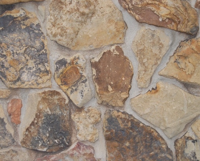 Indiana Hill webwall stone mosaic