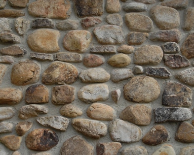 Tennessee river stone wall