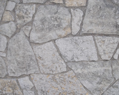 White to gray webwall mosaic stone wall