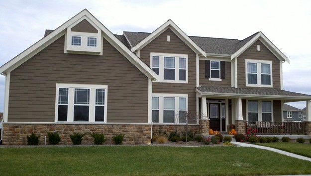 Autumn Blend Limestone Stone Home
