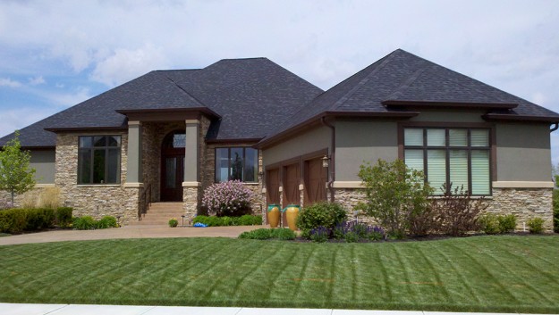 Country Ledgestone Stone Home