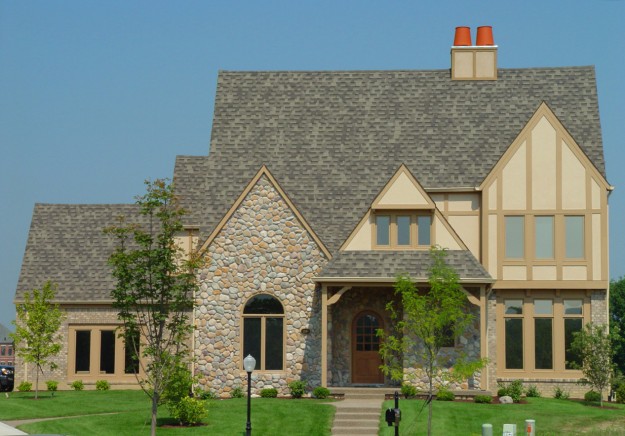 River Rock Stone Home