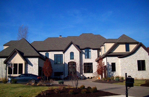 White and gray rockfield estate blend home
